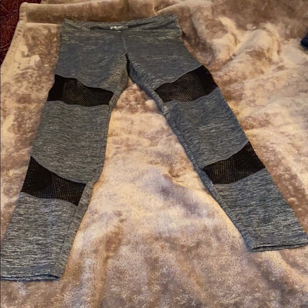 Grey Mesh Leggings - Picture 2 of 4